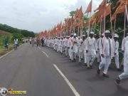 श्री च्या पालखीचे विदर्भात सिंदखेडराजा येथे आगमन ,