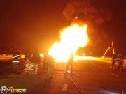 समृध्दी महामार्गावर पुन्हा अग्नितांडव, टायर फुटल्याने ट्रक जळाला ,