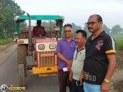 घाटंजी महसुल विभागाने मानोली जवळ रेतीचा ट्रक्टर पकडला.