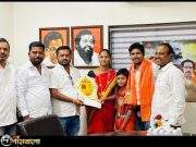 नितीन दादा सावंत युवा प्रतिष्ठान आयोजित पर्यावरण पुरक घरगुती गणपती सजावट स्पर्धेचे मानकरी मिनल संतोष गायकर