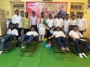 माजी मंत्री मदन येरावार यांच्या वाढदिवसानिमित्त रक्तदान शिबिर