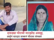 धारदार शस्त्राने आईचा वार अन , मुलाचा खेळ खल्लास ,