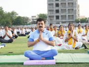 जागतिक योग दिनाच्या निमित्ताने नेहरू स्टेडियम, यवतमाळ येथे जागतिक योग दिनानिमित्त आयोजित कार्यक्रमात सहभागी होत योग साधना केली. तसेच उपस्थित सर्वांना जागतिक योग दिनाच्या शुभेच्छा दिल्या.