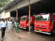 आयुक्त सौम्या शर्मा चांडक यांनी केली अग्निशमन विभागाची पाहणी