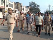 पोलिस कर्मचारयास मारहाण करणाऱ्या ससराईत गुंडाचि पोलिसांनी काढली धिंड ,