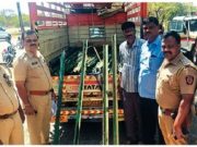 समृद्धि महामार्गावर ग्रिल्स आणि अँगल चोरणारी टोळीचा पर्दाफाश आरोपिन्ना अटक एक फरार ,