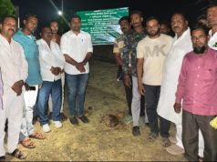 साखरखेर्डा येथे मुस्लिम समाज कब्रस्तान मध्ये सभा मंडपाचे आमदार मनोज कायंदे यांच्या हस्ते भूमिपूजन संपन्न ,