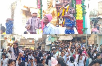 साखरखेर्डा येथे महामानव भारतरत्न डॉ. बाबासाहेब आंबेडकर यांची जयंती मोठ्या उत्साहात साजरी ,