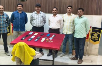 बस, रेल्वे मधुन बँग व मोबाईल चोरी करणारा अट्टल चोराला स्थनिक गुन्हे शाखा, वाशिम यांनी ठोकल्या बेड्या